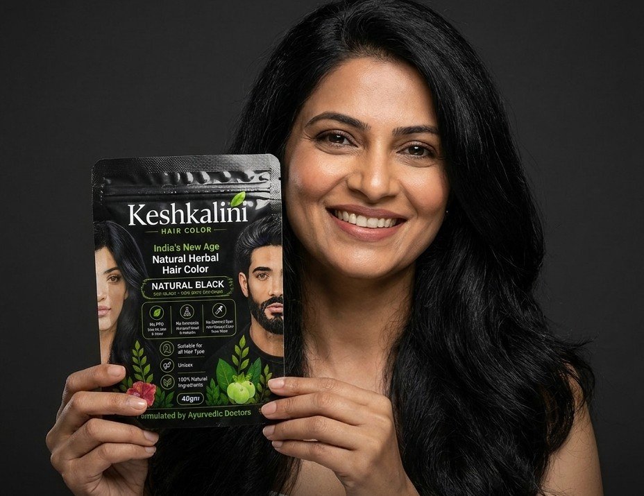 Keshkalini Natural Black Herbal Hair Color - Image 3
