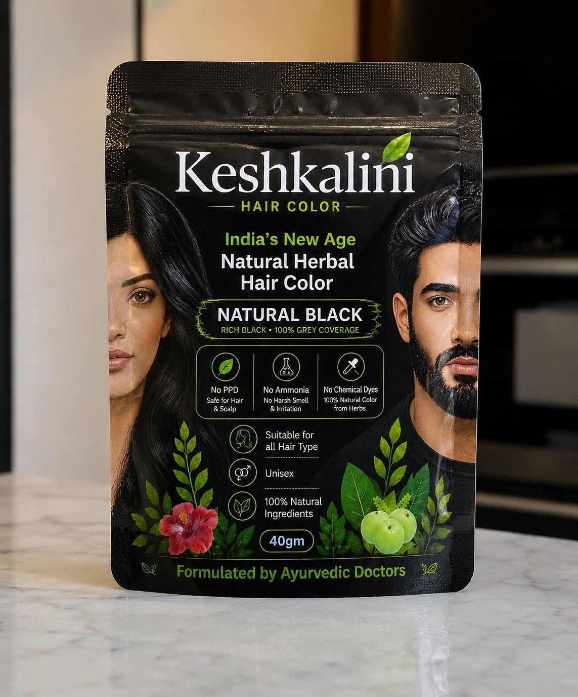 Keshkalini Natural Black Herbal Hair Color
